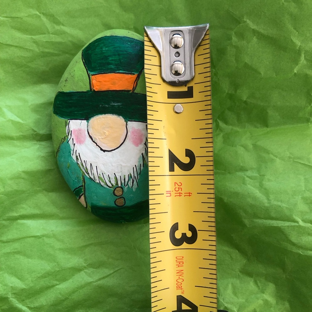 TOP OF THE MORNING ST. PATRICKS  DAY HAND PAINTED ROCK - Picture 3 of 5